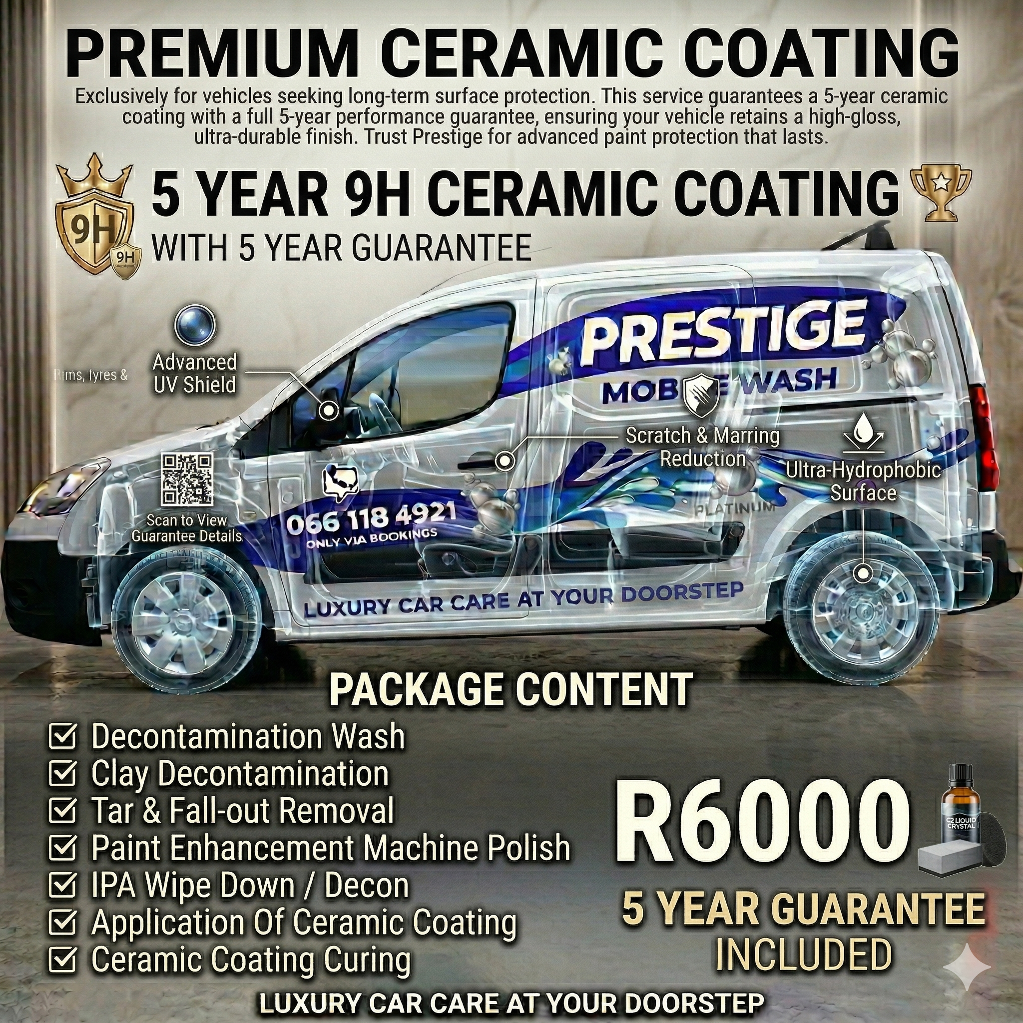 5 Year 9H Ceramic Coating – With 5 Year Guarantee