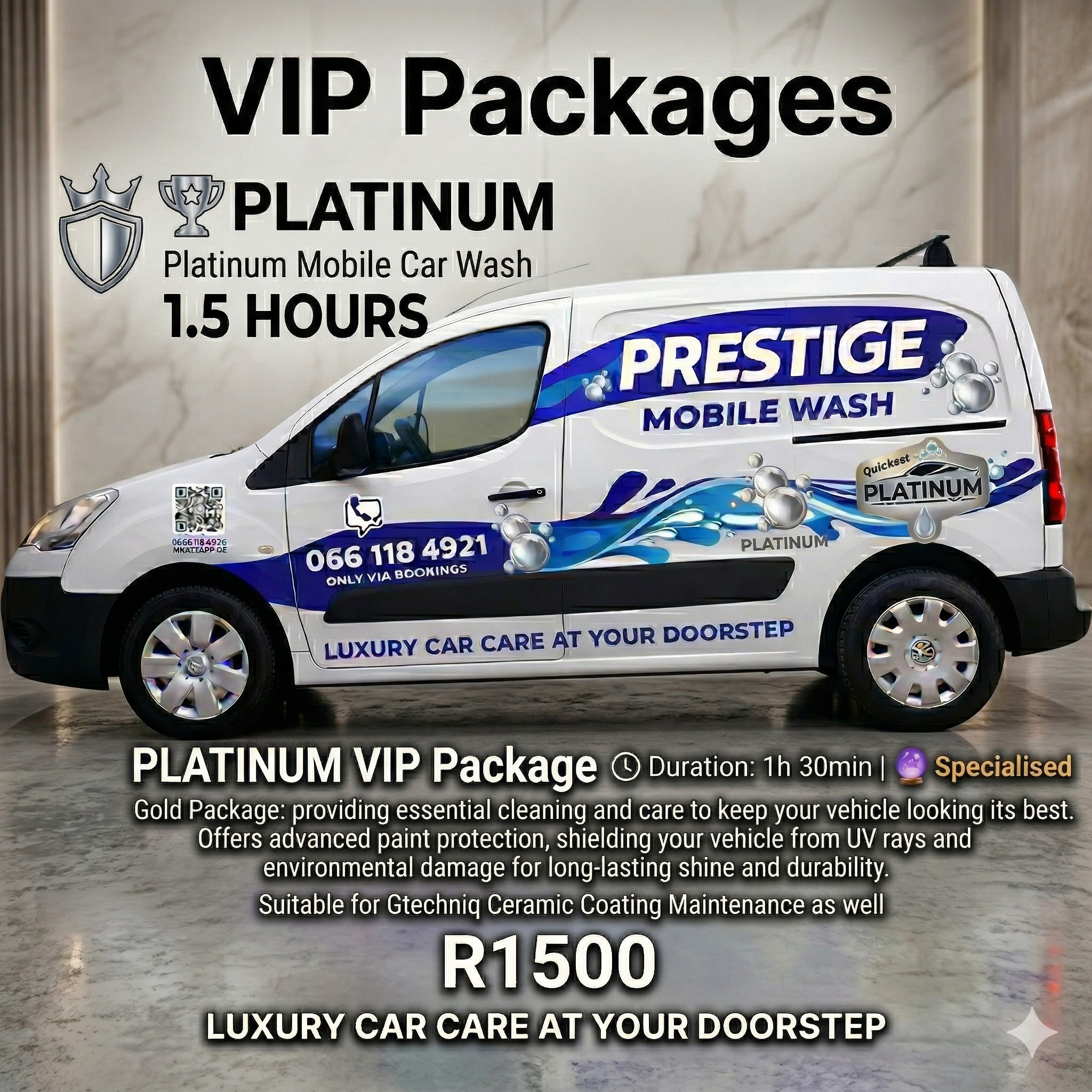 VIP Platinum Package – Platinum Mobile Car Wash